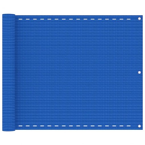 Balkonsko platno modro 75x400 cm HDPE