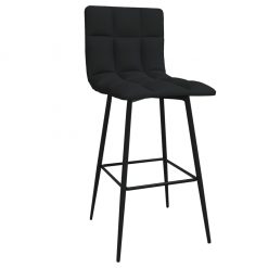 Barski stolček črn žamet