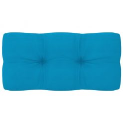 Blazina za kavč iz palet modra 80x40x10 cm