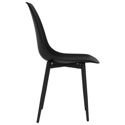 Jedilni stol 2 kosa črne barve PP