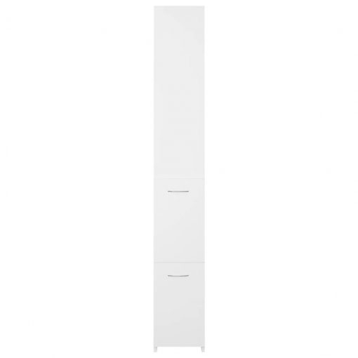 Kopalniška omarica bela 25x25x170 cm iverna plošča