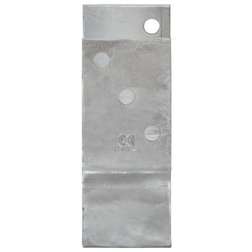 Ograjna sidra 6 kosov srebrna 10x6x15 cm pocinkano jeklo