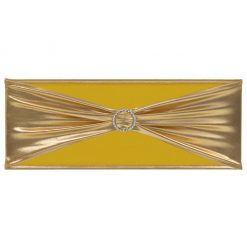 Raztegljiv trak za stol z diamantno zaponko 25 kosov zlat