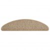 Samolepilne preproge za stopnice sisal 15 kosov 65x25 cm