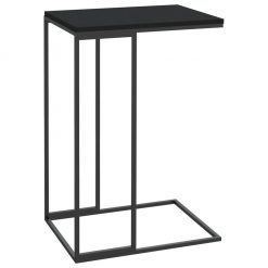 Stranska mizica črna 40x30x59 cm iverna plošča