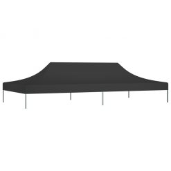 Streha za vrtni šotor 6x3 m črna 270 g/m²