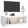 TV omarica bela 90x35x35 cm trdna borovina