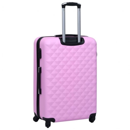 Trd potovalni kovček roza ABS