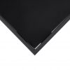 Vrtna barska miza črna 110x60x110 cm kaljeno steklo