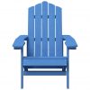 Vrtni stoli Adirondack 2 kosa HDPE aqua modri