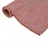 Zunanja preproga ploščato tkanje 120x170 cm rdeča