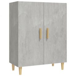 Komoda betonsko siva 70x34x90 cm konstruiran les