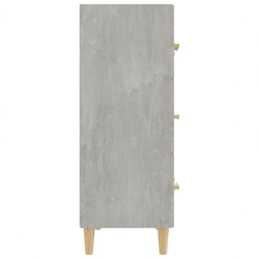 Komoda betonsko siva 70x34x90 cm konstruiran les