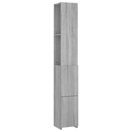 Kopalniška omarica siva sonoma 25x25x170 cm konstruiran les