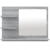 Kopalniško ogledalo sivo sonoma 60x10