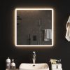 LED kopalniško ogledalo 60x60 cm