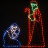 Božična figura Marija in Jožef z 264 LED lučkami