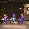 Božična figura sveti trije kralji s 504 LED lučkami