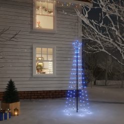  Božično drevo s konico 108 modrih LED diod 180 cm