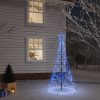  Božično drevo s konico 200 modrih LED diod 180 cm