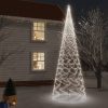 Božično drevo s konico 3000 hladno belih LED diod 800 cm