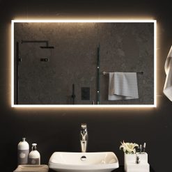 LED kopalniško ogledalo 100x60 cm
