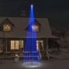 Novoletna jelka iz 1134 modrih LED lučk 800 cm