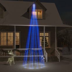 Novoletna jelka iz 732 modrih LED lučk 500 cm