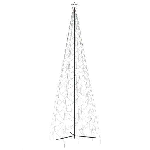 Novoletna jelka stožec 1400 pisanih LED lučk 160x500 cm