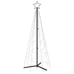 Novoletna jelka stožec 200 modrih LED lučk 70x180 cm