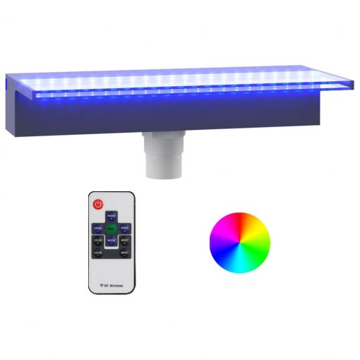 Slap za bazen z RGB LED lučmi akril 45 cm