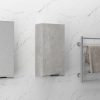 Stenska kopalniška omarica betonsko siva 32x20x67 cm