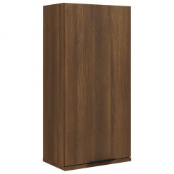 Stenska kopalniška omarica rjavi hrast 32x20x67 cm