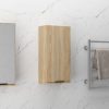 Stenska kopalniška omarica sonoma hrast 32x20x67 cm