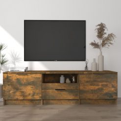 TV omarica dimljeni hrast 140x35x40 cm konstruiran les