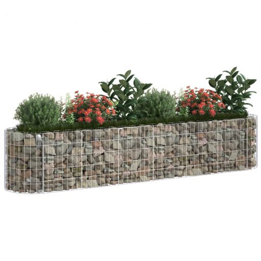 Visoka greda gabion pocinkano železo 260x50x50 cm