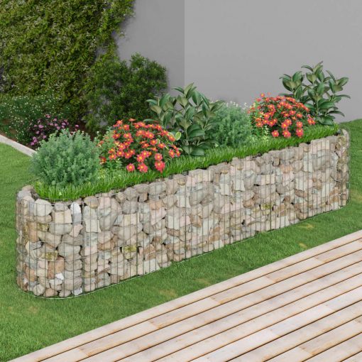 Visoka greda gabion pocinkano železo 260x50x50 cm