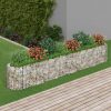 Visoka greda gabion pocinkano železo 330x50x50 cm