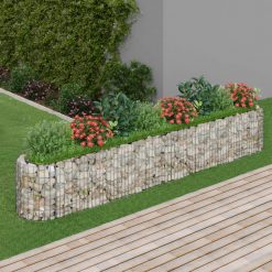 Visoka greda gabion pocinkano železo 330x50x50 cm