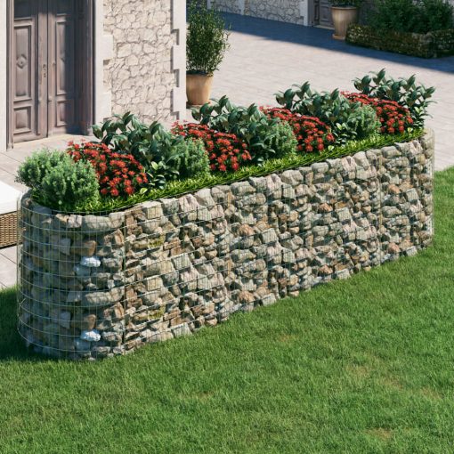 Visoka greda gabion pocinkano železo 400x100x100 cm