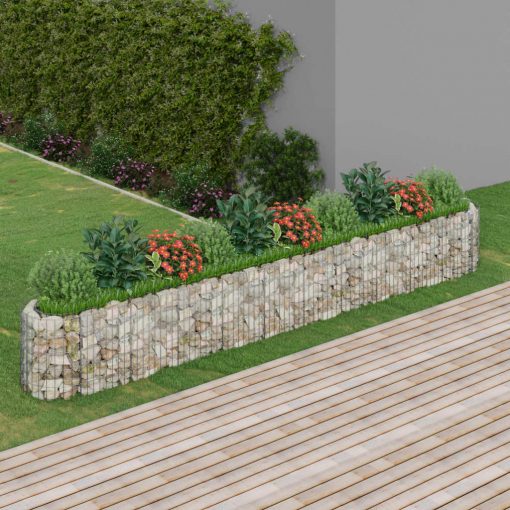 Visoka greda gabion pocinkano železo 400x50x50 cm