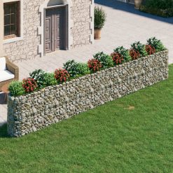 Visoka greda gabion pocinkano železo 610x50x100 cm