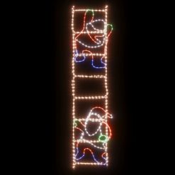 Zložljiva figura Božiček na lestvi s 552 LED lučkami