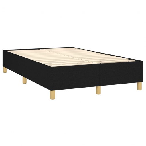 Box spring posteljni okvir črn 120x200 cm blago