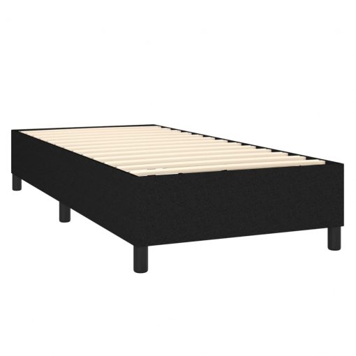 Box spring posteljni okvir črn 90x200 cm blago