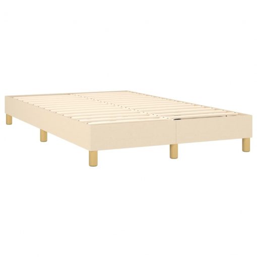 Box spring posteljni okvir krem 120x200 cm blago