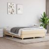 Box spring posteljni okvir krem 140x200 cm blago