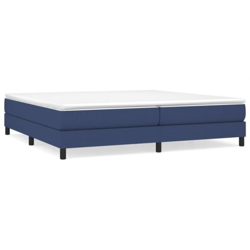 Box spring posteljni okvir moder 200x200 cm blago