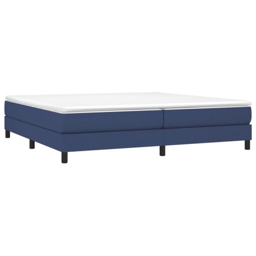 Box spring posteljni okvir moder 200x200 cm blago