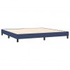 Box spring posteljni okvir moder 200x200 cm blago